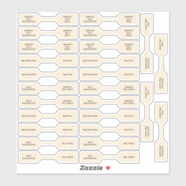 26 Joodse Labels Bleke gouden klokbel