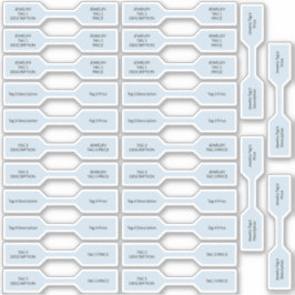 26 Joodse Labels Pastel Blue Barbell Stickers