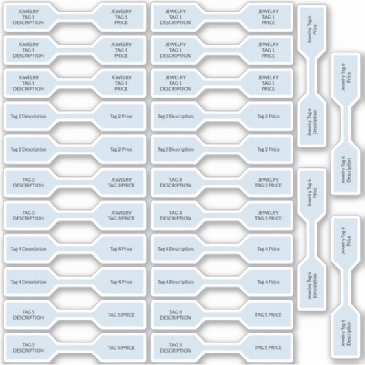26 Joodse Labels Pastel Blue Barbell Stickers (Voorkant)