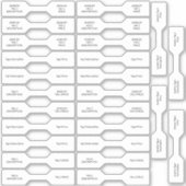 26 Joodse Labels White Custom-Cut Barbell (Voorkant)