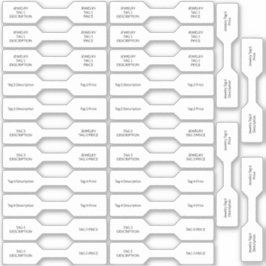 26 Joodse Labels White Custom-Cut Barbell