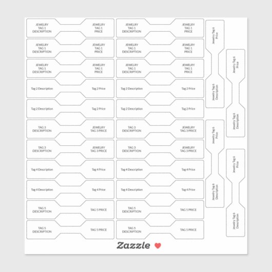 26 Joodse Labels White Custom-Cut Barbell (Vel)