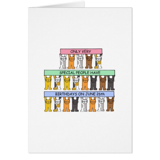 26 juni Cartoon Katten (Voorkant)