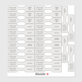 26 Labels voor Silver Jewelry Price uit de tekenre (Vel)