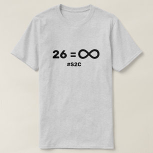 26 letters, oneindige mogelijkheden t-shirt