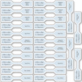 26 Pastel Blue Jewelry Price Label uit de tekenree (Voorkant)