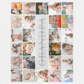 26-Photo Grandpa/Grampy/Grampy Custom Message Fleece Deken (Voorkant)