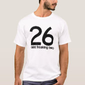 26 punten om twee te draaien t-shirt (Voorkant)