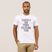 26 punten om twee te freesen t-shirt (Voorkant volledig)