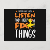 26.Rubbereend voor eenden met eend Aankondigingskaart (Voorkant)