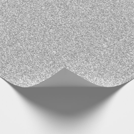 26 Silver Glitter Print Cadeaupapier (Hoek)