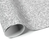 26 Silver Glitter Print Cadeaupapier (Rol Hoek)