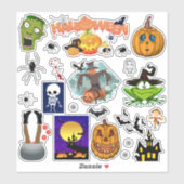 26 stuks Halloween mixed set spin zombie heks Sticker (Vel)
