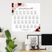 26 Tabel Rood- en roze roze weddenschappen Poster (Thuiskantoor)