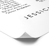 26 tafel Elegant Onze favoriete mensen zitgrafiek Poster (Hoek)