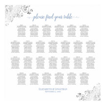 26 Tafel-weddenschapskaart Stusty Blue op wit