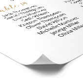 26 Tafels Vind Je Plaats Zitplaatsindeling Plan Poster (Hoek)