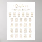 26 Tafels Welkom Zitplaatskaart Poster (Voorkant)