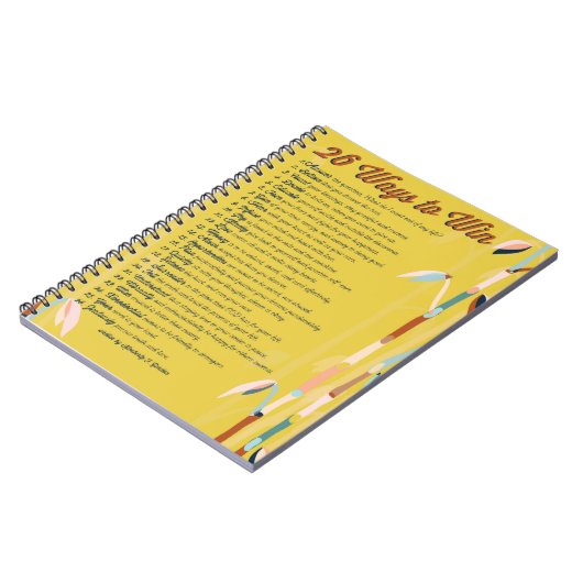 26 Ways Inspirerend Journal- Mosterd Notitieboek (Linkerzijde)