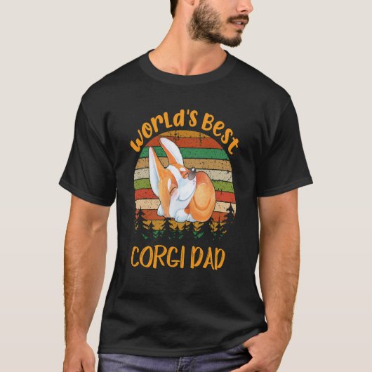 26 Werelds Beste Corgi Vader Corgi T-shirt (Voorkant)