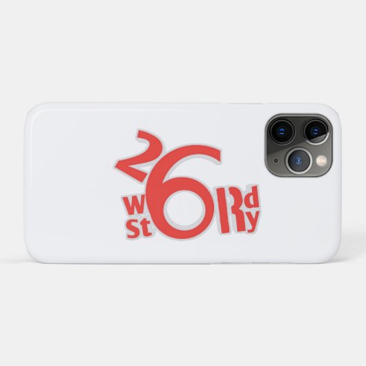 26 word story logo Case-Mate iPhone case (Achterkant (horizontaal))