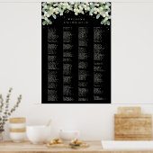 26 x 38" Alfabetische zitplaatskaart voor 250 pers Poster (Keuken)