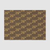 26e (26e) gebeurtenis bruin, Faux Gold Tissuepapier (Voorkant)