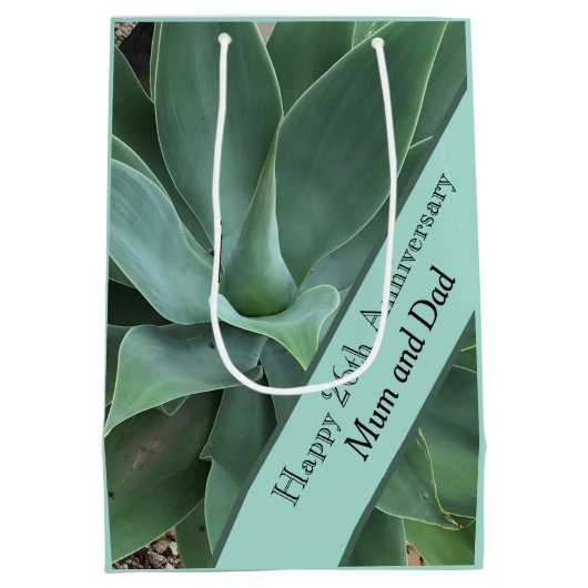 26e bruiloft Jubileum Jade Medium Cadeauzakje (Achterkant)