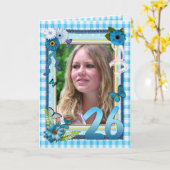 26e fotokaart voor een verjaardag kaart (Gele Bloem)