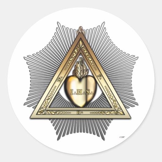 26e graad: Vriend en Broeder Eeuwig Ronde Sticker (Voorkant)
