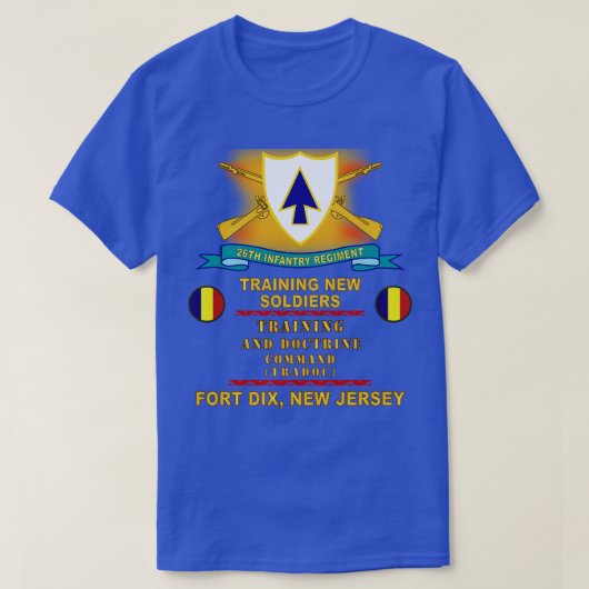 26e Infanterieregiment DUI w Br Lint TOP Ft Dix (Design voorkant)