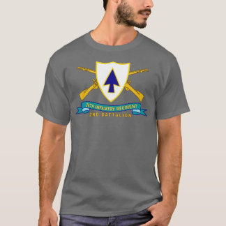 26e Infanterieregiment DUI w BR Ribbon 2e Bn X T-shirt