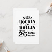 26e Jubileum - 26 jaar Jubileum Kaart (Voorkant / Achterkant in situ)