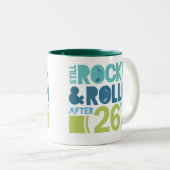 26e Jubileum bruiloft Tweekleurige Koffiemok (Voorkant rechts)