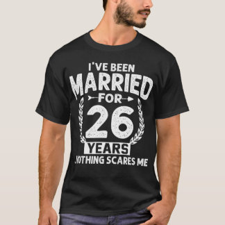26e Jubileum dat ik 26 jaar getrouwd ben T-shirt