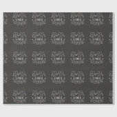 26e Jubileum Gift Chalk Hearts Cadeaupapier (Vlak)