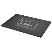 26e Jubileum Gift Chalk Hearts Snijplank (Hoek)