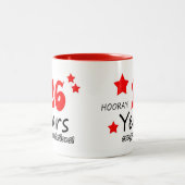 26e verjaardag, 26 jaar Jubilea voor bruiloft Tweekleurige Koffiemok (Center)