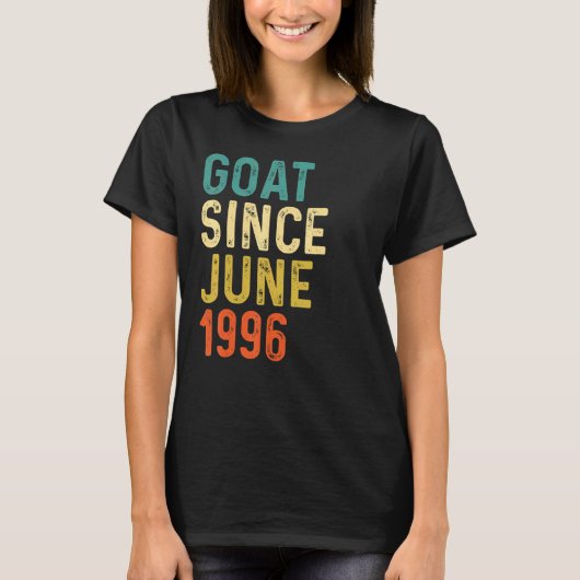 26e verjaardag 26 jaar oude geit sinds juni 1996 t-shirt (Voorkant)