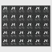 26e verjaardag - Art Deco geïnspireerde look "26", Cadeaupapier (Vlak)