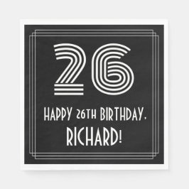 26e verjaardag: Art Deco Geïnspireerde look "26" + Servet