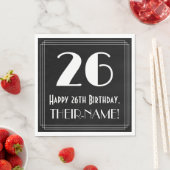 26e verjaardag ~ Art Deco geïnspireerde look "26", Servet (Insitu)