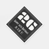 26e verjaardag: Art Deco Geïnspireerde look "26" + Servet (Hoek)