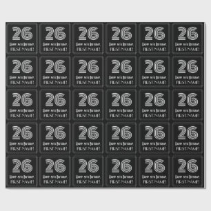 26e verjaardag: Art Deco geïnspireerde look "26" w Cadeaupapier