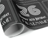 26e verjaardag: Art Deco geïnspireerde look "26" w Cadeaupapier (Rol Hoek)