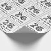 26e verjaardag: Art Deco geïnspireerde stijl "26"  Cadeaupapier (Hoek)