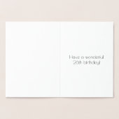 26e verjaardag ~ Art Deco stijl "26" & aangepaste  Folie Kaarten (Binnen)