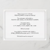 26e verjaardag — Art Deco Style "26" en naam Folie Uitnodiging (Achterkant)