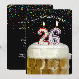 26e verjaardag Bierfeest Kaart