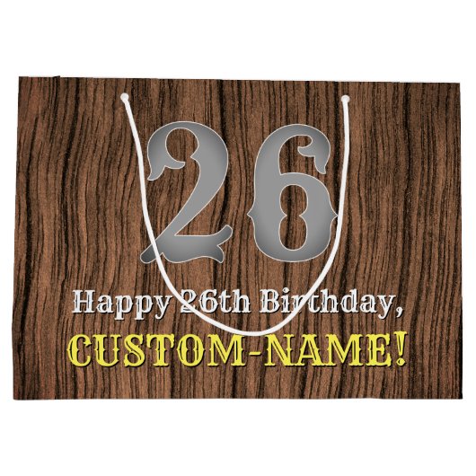 26e verjaardag: Country Western geïnspireerd uiter Groot Cadeauzakje (Achterkant)